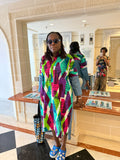 Abstract Hi-Low Dress