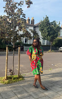Ana Kimono Dress - Green