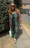 Hooded Basket Kimono - Green