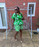 Titi Green Shorts Set
