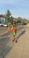 Ana Kimono Dress - Green