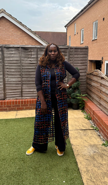 Hooded Basket Kimono
