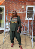 Walida Harem Set Army Green