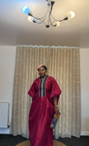 MJ Raw Silk BouBou - Fuschia Pink