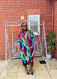 Abstract Hi-Low Dress