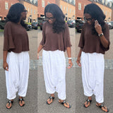 MJ Harem Pants - White