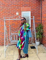 Abstract Hi-Low Dress
