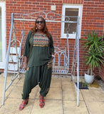 Walida Harem Set Army Green