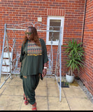 Walida Harem Set Army Green