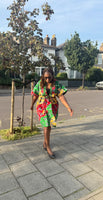 Ana Kimono Dress - Green