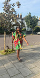 Ana Kimono Dress - Green